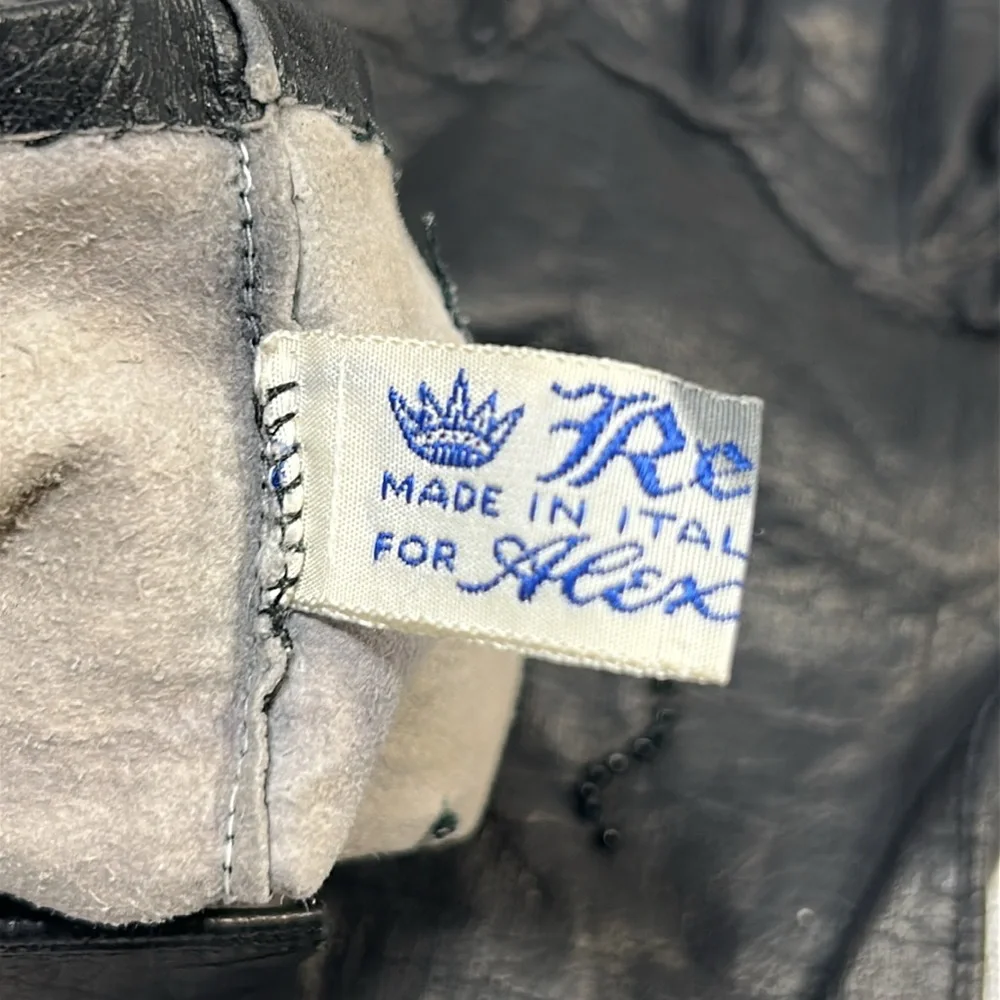 Vintage Regency for Alexander’s made in Italy leather gloves with beaded details
